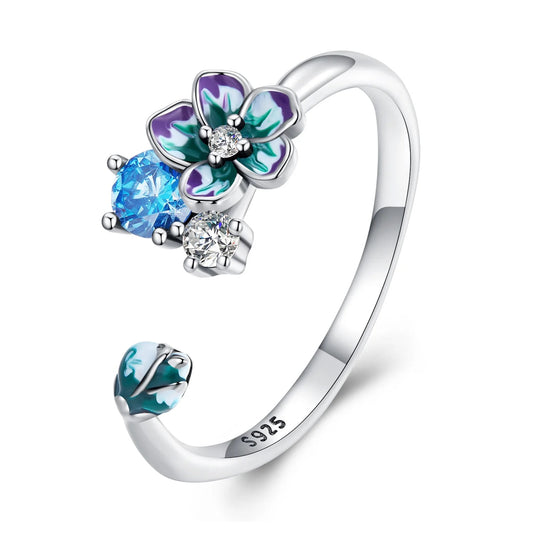 Ring „Blue flowers“